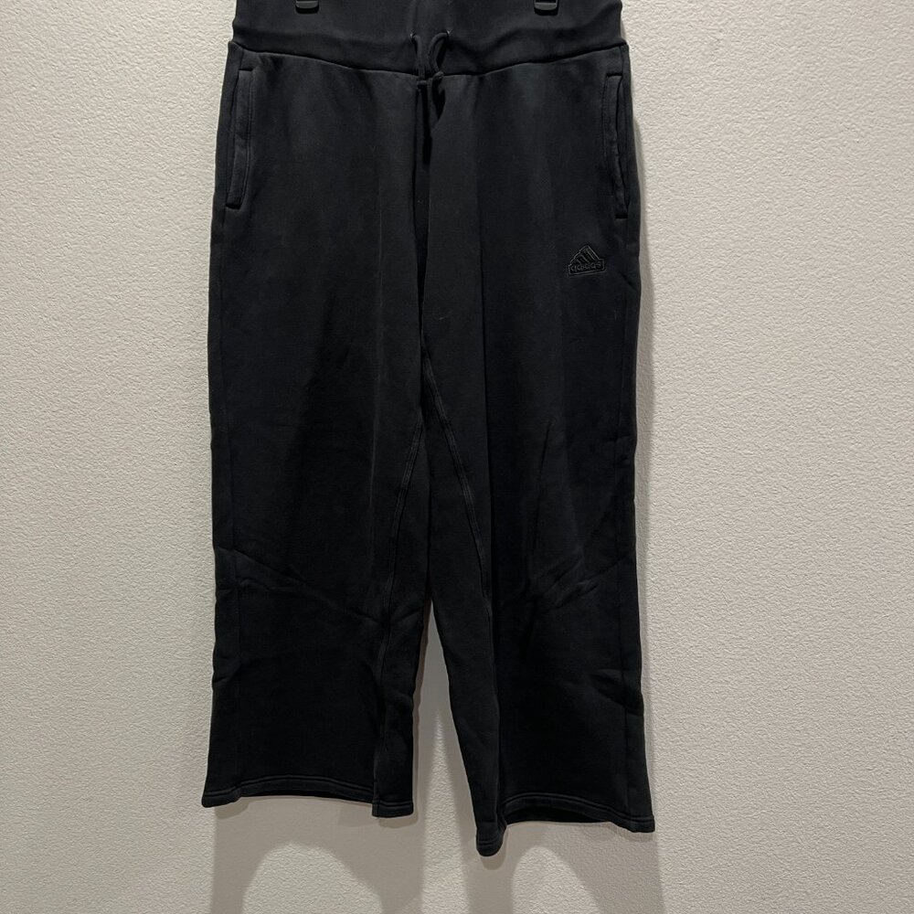 Adidas Lounge French Terry Straight Leg Baggy Pants Size XL black - Picture 3 of 6